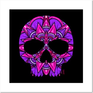 Mandala skull Posters and Art